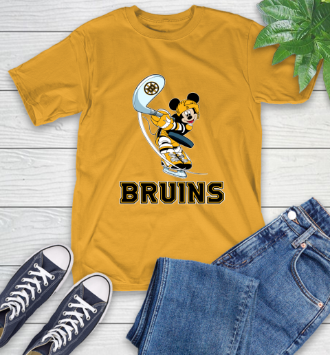 NHL Hockey Boston Bruins Cheerful Mickey Mouse Shirt T-Shirt 3