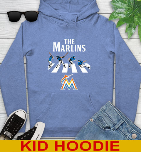 MLB Baseball Miami Marlins The Beatles Rock Band Shirt Youth Hoodie 12