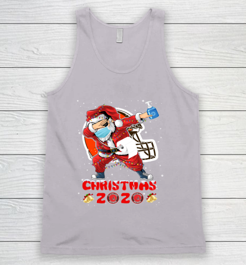 Cleveland Browns Funny Santa Claus Dabbing Christmas 2020 NFL Tank Top 3