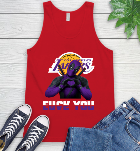 NBA Los Angeles Lakers Deadpool Love You Fuck You Basketball Tank Top 5