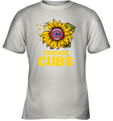 Chicago Cubs Sunflower MLB Baseball Youth T-Shirt