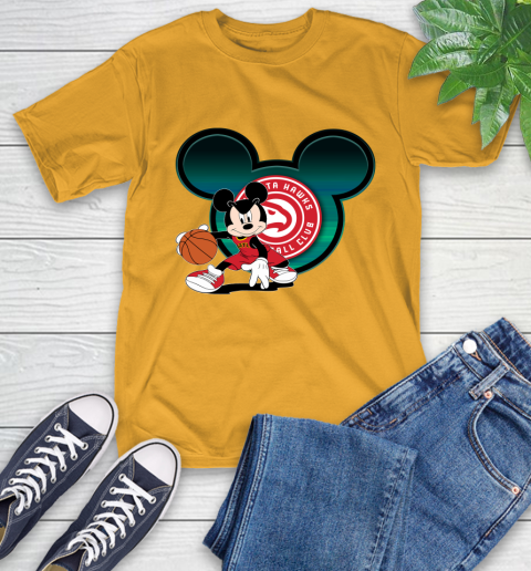 NBA Atlanta Hawks Mickey Mouse Disney Basketball T-Shirt 3