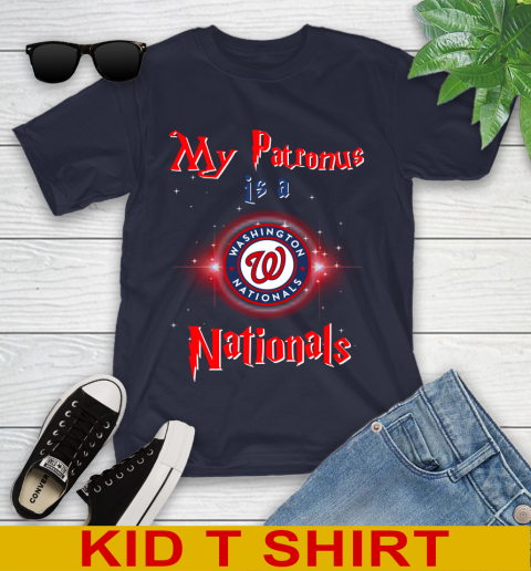 MLB Baseball Harry Potter My Patronus Is A Washington Nationals Youth T-Shirt 2