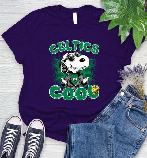 NBA Basketball Boston Celtics Cool Snoopy Shirt Women's T-Shirt 4