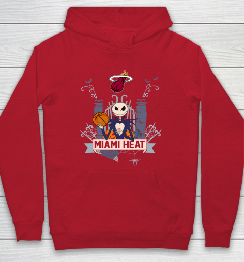 NBA Miami Heat Basketball Jack Skellington Halloween Hoodie 7