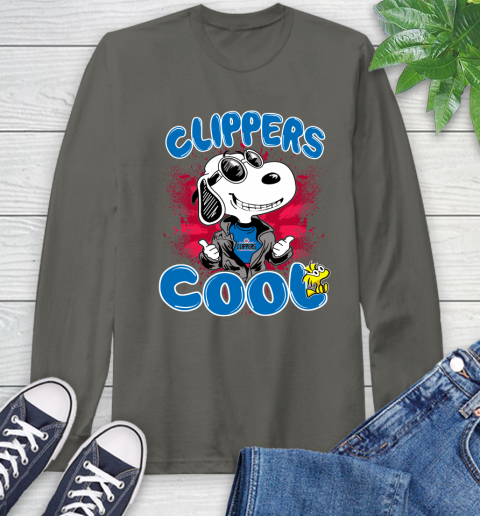 NBA Basketball LA Clippers Cool Snoopy Shirt Long Sleeve T-Shirt 10