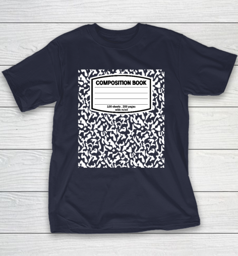 Composition Book Notebook Matching group Halloween Teacher Youth T-Shirt 2