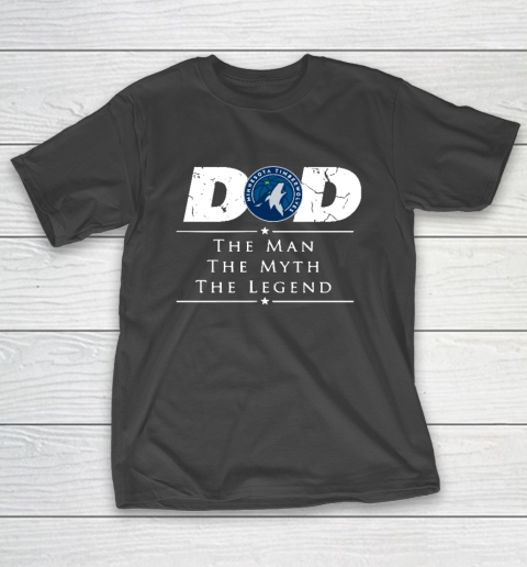 Minnesota Timberwolves NBA Basketball Dad The Man The Myth The Legend T-Shirt