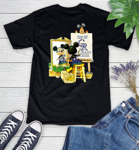 MLB Baseball Colorado Rockies Mickey Drawing Shirt 72