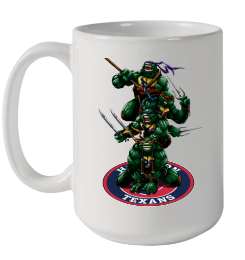 NFL Football Houston Texans Teenage Mutant Ninja Turtles Shirt Ceramic Mug 15oz