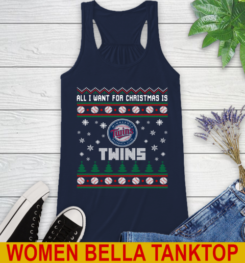 MLB All I Want For Christmas Is Minnesota Twins Baseball Sports 45