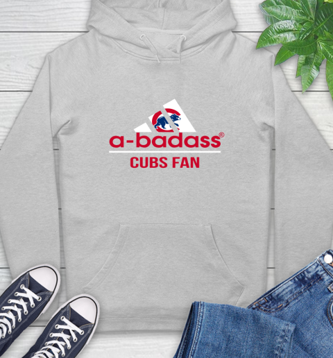 MLB A Badass Chicago Cubs Fan Adidas Baseball Sports Hoodie 6