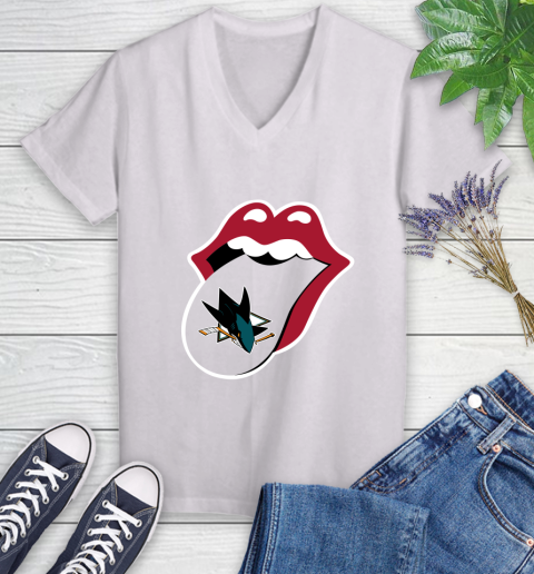 San Jose Sharks NHL Hockey Lips I Root For My Team Adoring Fan 77