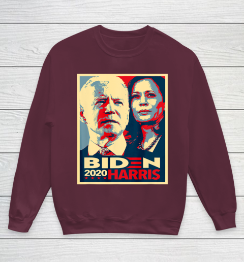Joe Biden Kamala Harris Hope  Biden Harris 2020 Youth Sweatshirt 5