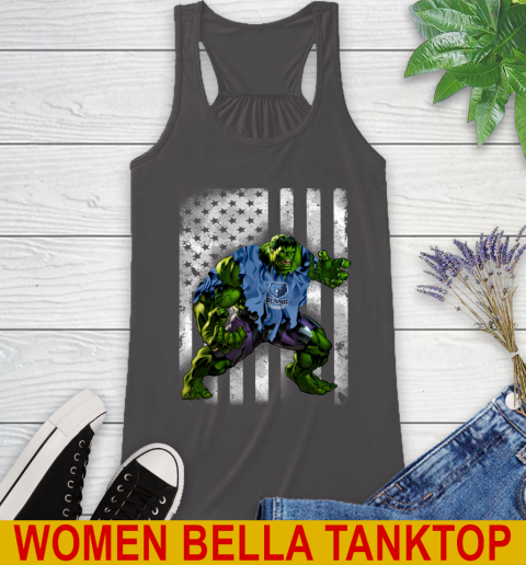 Memphis Grizzlies Hulk Marvel Avengers NBA Basketball American Flag Racerback Tank 10