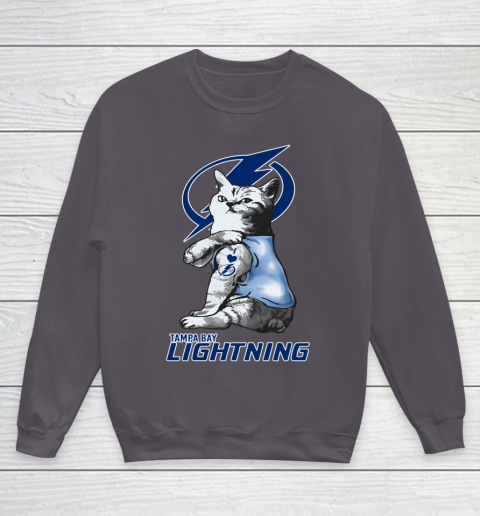 NHL My Cat Loves Tampa Bay Lightning Hockey Youth Sweatshirt 5