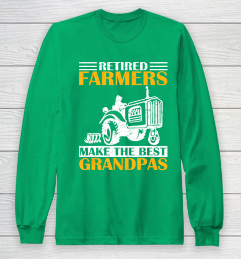 GrandFather gift shirt Retired Farmer Tractor Make The Best Grandpa Retirement Gift T Shirt Long Sleeve T-Shirt 4