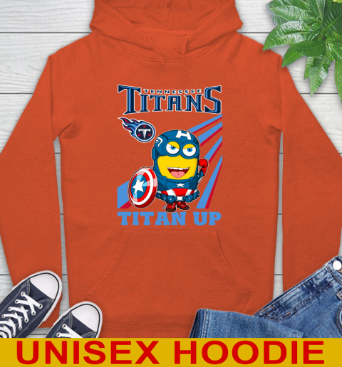NFL Football Tennessee Titans Captain America Marvel Avengers Minion Titan Up Shirt Hoodie 4