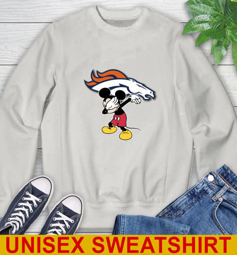 Denver Broncos NFL Football Dabbing Mickey Disney Sports Sweatshirt 12