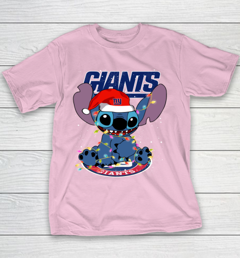 New York Giants NFL Football noel stitch Christmas Youth T-Shirt 5