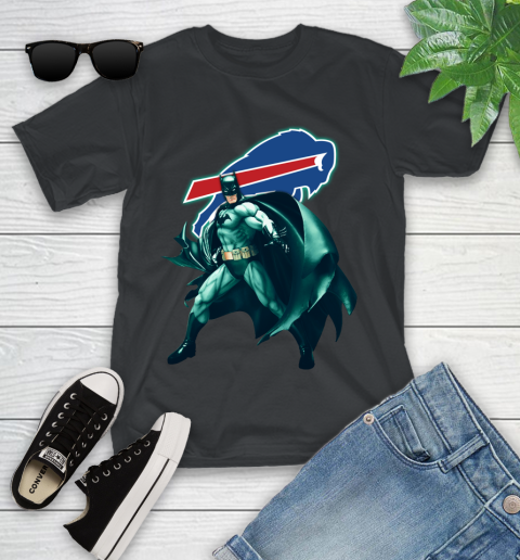 NFL Batman Football Sports Buffalo Bills Youth T-Shirt 2