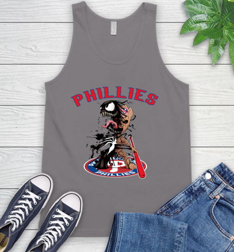 MLB Philadelphia Phillies Baseball Venom Groot Guardians Of The Galaxy Tank Top 7