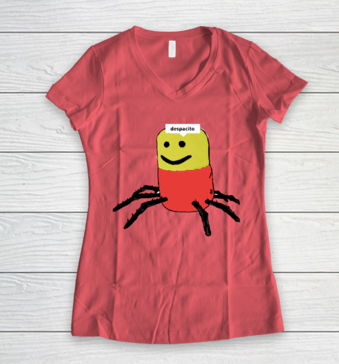 Despacito Target Spider Women's V-Neck T-Shirt 3