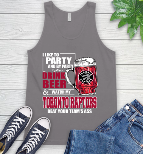NBA Drink Beer and Watch My Toronto Raptors Beat Your Team's Ass Basketball Tank Top 6