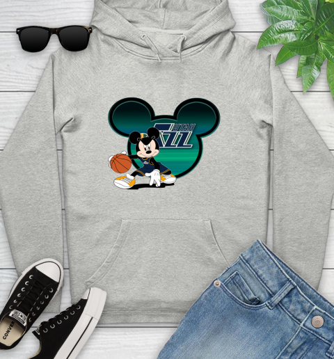 NBA Utah Jazz Mickey Mouse Disney Basketball Youth Hoodie