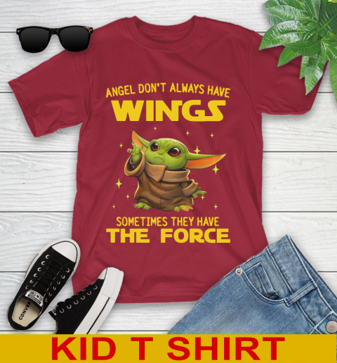 Baby Yoda Angel Don't Always Have Wings They Have The Force Shirt 108