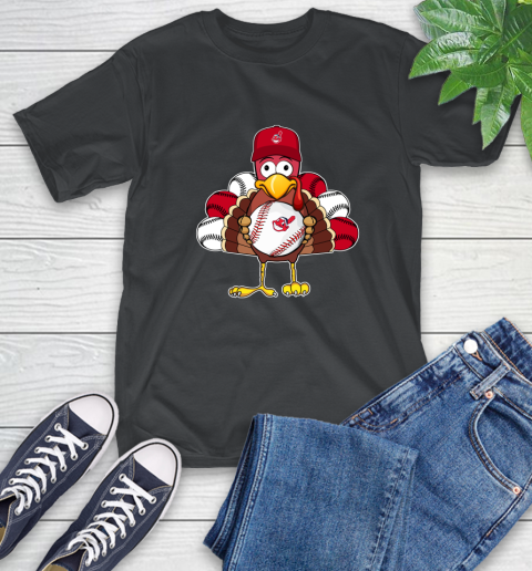 Cleveland Indians Turkey thanksgiving T-Shirt 2