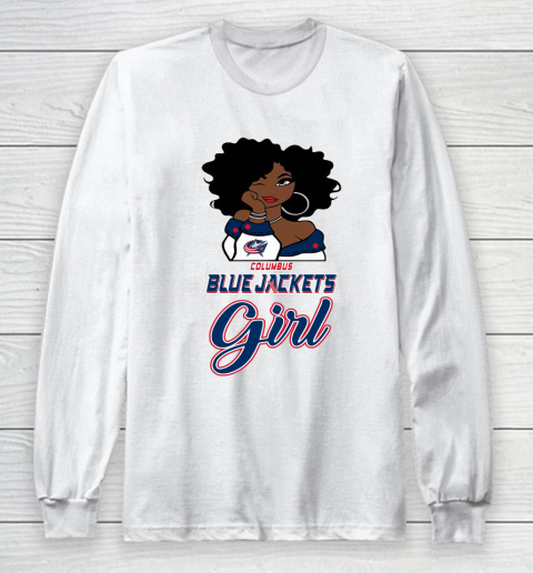 Columbus Blue Jackets Girl NHL Long Sleeve T-Shirt 2