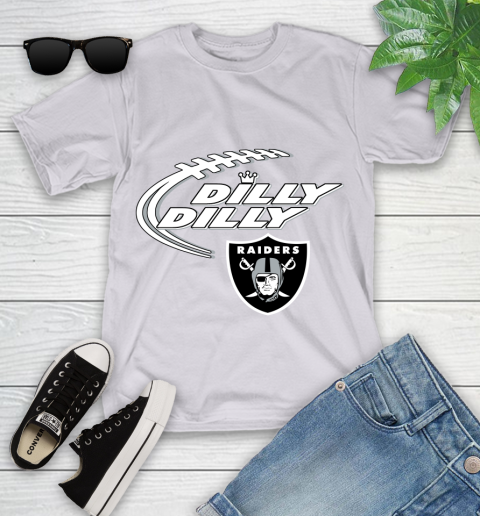 NFL Oakland Raiders Dilly Dilly Football Sports Youth T-Shirt 4