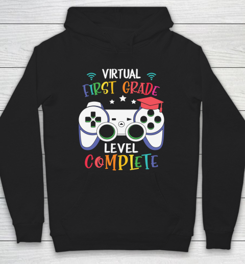 Back To School Shirt Virtual First Grade level complete Hoodie