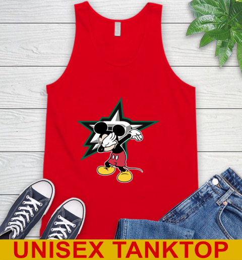 Dallas Stars NHL Hockey Dabbing Mickey Disney Sports Tank Top 6