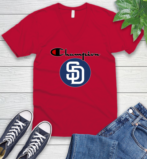 MLB Baseball San Diego Padres Champion Shirt V-Neck T-Shirt 4
