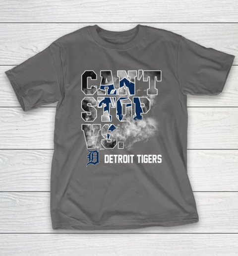 MLB Detroit Tigers Baseball Can't Stop Vs Detroit Tigers T-Shirt 8