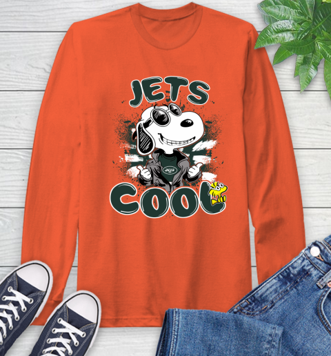 NFL Football New York Jets Cool Snoopy Shirt Long Sleeve T-Shirt 4