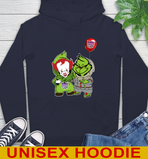 Sacramento Kings Baby Pennywise Grinch Christmas NBA Basketball Hoodie 4