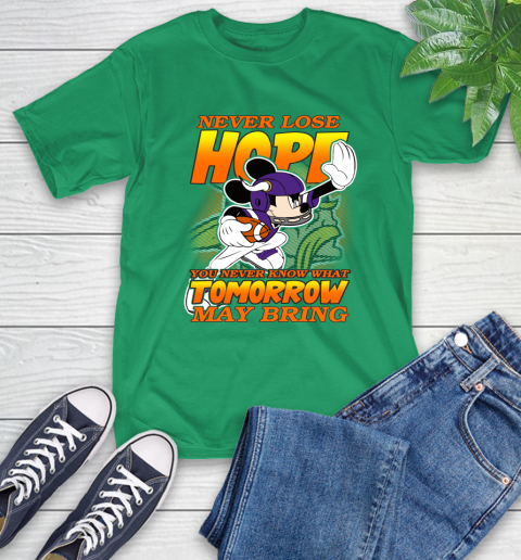 Minnesota Vikings NFL Football Mickey Disney Never Lose Hope T-Shirt 7