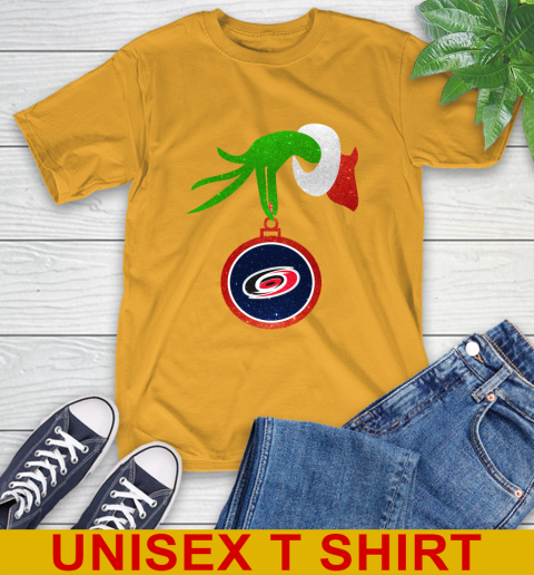 Carolina Hurricanes Grinch Merry Christmas NHL Hockey T-Shirt 3