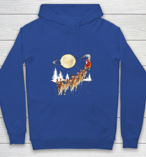 Golden Retriever Reindeer Christmas Youth Hoodie 6