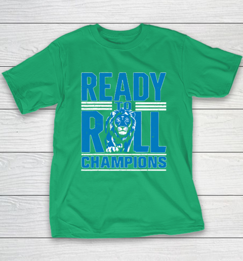 Detroit Ready To Roll Funny Lion Graphic Youth T-Shirt 4