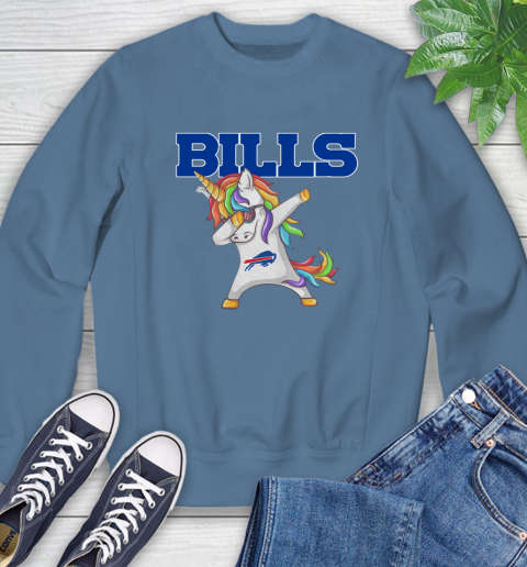Buffalo Bills NFL Football Funny Unicorn Dabbing Sports Sweatshirt 7