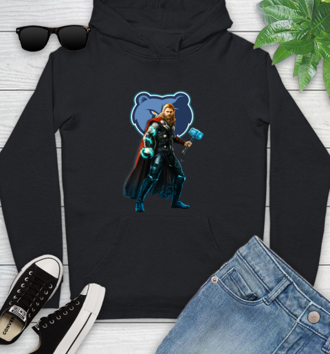 NBA Thor Avengers Endgame Basketball Memphis Grizzlies Youth Hoodie 2