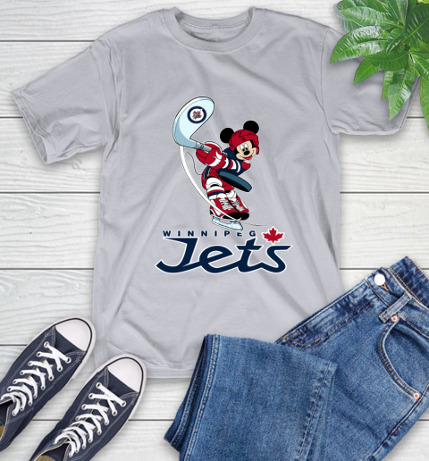 NHL Hockey Winnipeg Jets Cheerful Mickey Mouse Shirt T-Shirt 6