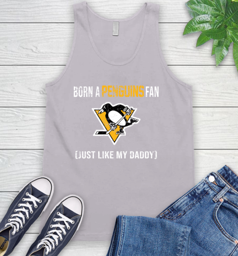 NHL Pittsburgh Penguins Hockey Loyal Fan Just Like My Daddy Shirt Tank Top 3
