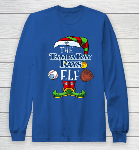 Tampa Bay Rays Christmas ELF Funny MLB Long Sleeve T-Shirt 6