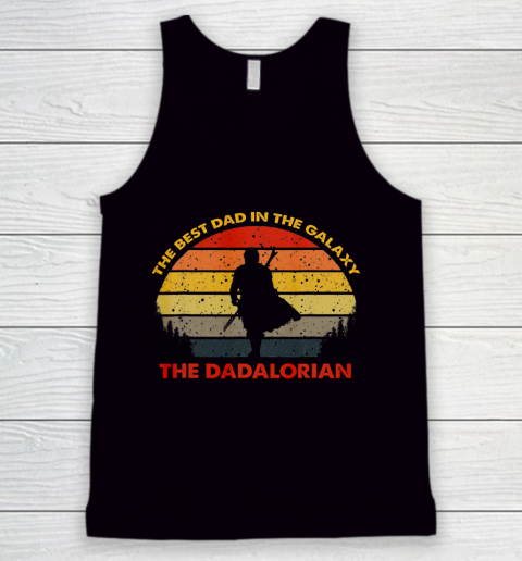 Retro The Dadalorian Graphic Father s Day Tees Vintage Best Tank Top