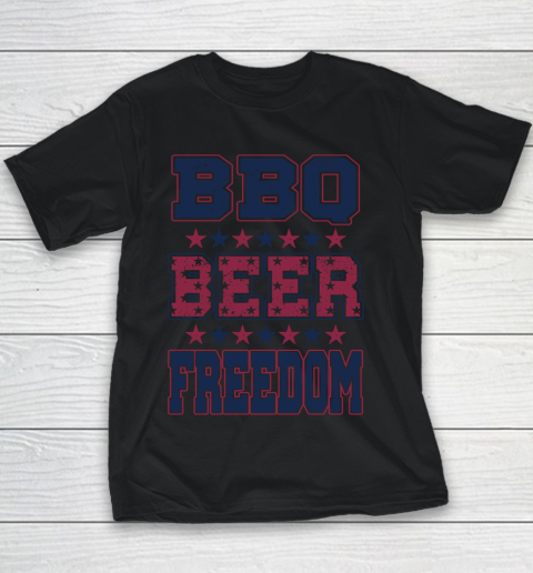 BBQ Beer Freedom Youth T-Shirt